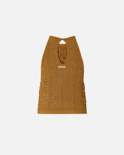 Pinko NYMPHAEA TOP CROCHET SEWON  SS26