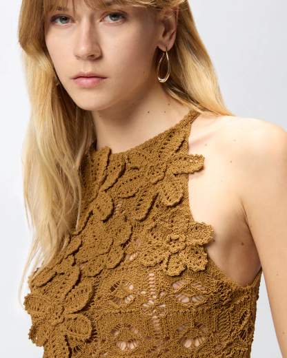 Pinko NYMPHAEA TOP CROCHET SEWON  SS26