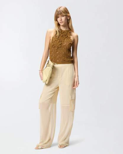 Pinko NYMPHAEA TOP CROCHET SEWON  SS26