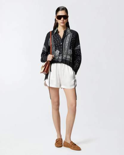 Pinko CLOCKS CAMICIA TWILL STAMPA  25