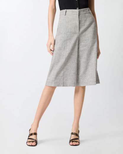 Pinko ANGERA BERMUDA FIAMMATO LINO COTONE SS26