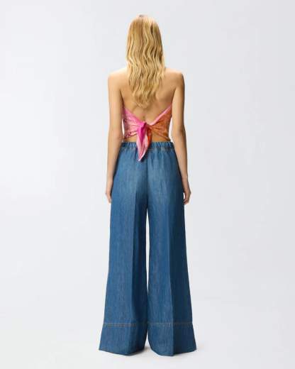 Pinko SPIAGGIA PANTALONE LIGHT DENIM SS26