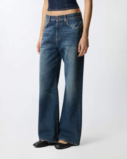 Pinko WANDA WIDE LEG SOFT OCEAN DENIM FW25
