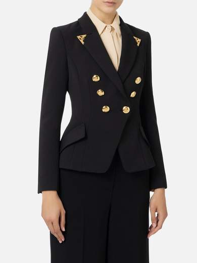 GI09546E2 Elisabetta Franchi Double-breasted jacket in