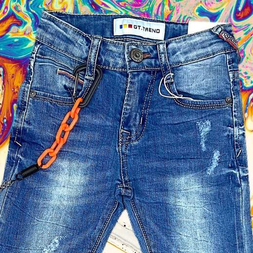 Jeans Alta Linea ZBO-8662 con catena