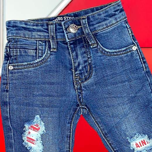 Jeans Bimbo Style GB-549 con Strappi