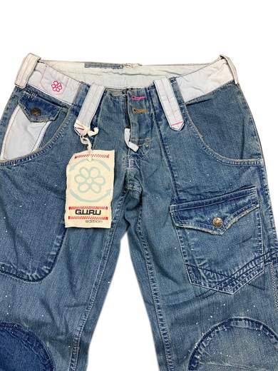 GURU 51GWDLP002 Jeans con Dripping