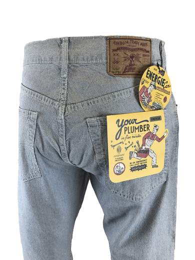 ENERGIE Carson Jeans Striped White/Blue (Plumber)