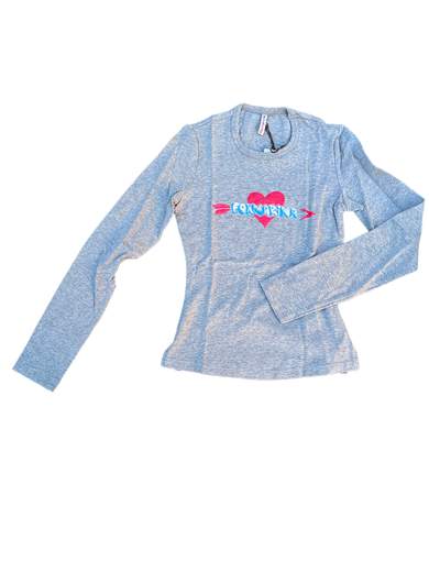 FORNARINA Heart T-Shirt a manica lunga