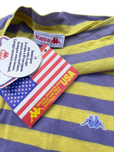 ROBE DI KAPPA 66063/419 T-Shirt vintage a righe con manica lunga