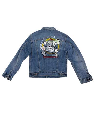 GIGOLÈ RELAB Denim Jacket with Computer/Floppy Disk (Shinjuku 1994)
