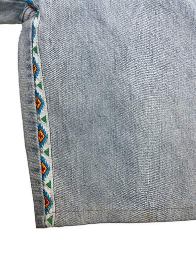 TURQUOISE 5322A Vintage Bermuda Jeans
