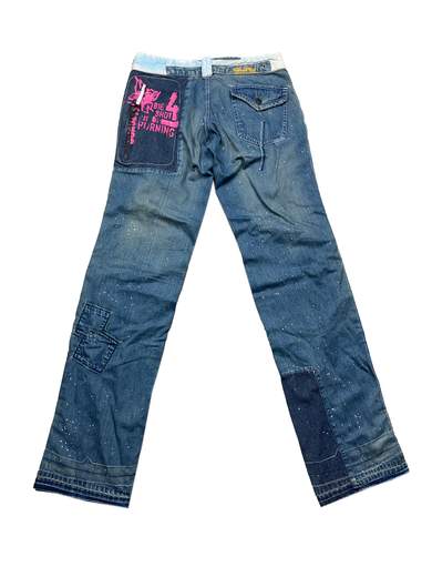 GURU 51GWDLP002 Jeans con Dripping