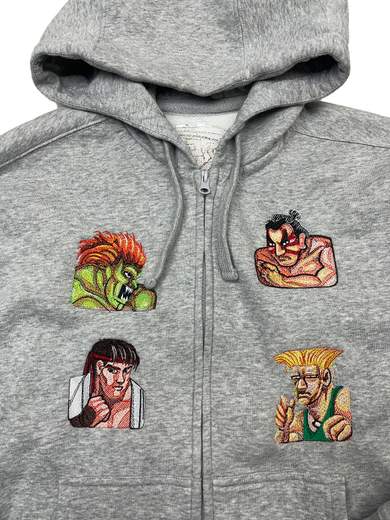 GIGOLÈ ARCHIVE Street Fighter 2 felpa con cappuccio