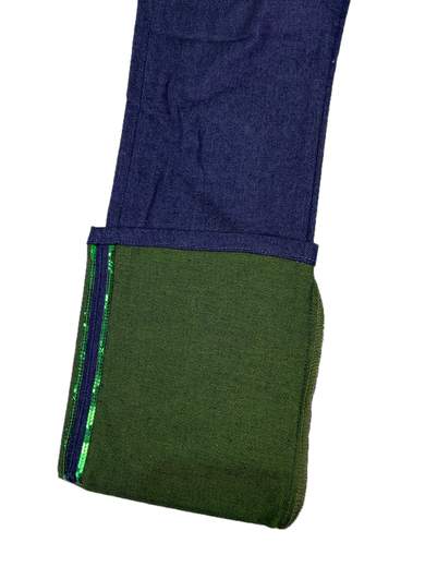 FORNARINA Sequina Jeans a zampa lavaggio Green Tea