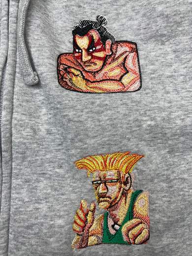 GIGOLÈ ARCHIVE Street Fighter 2 felpa con cappuccio