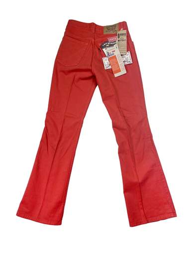 LEVI’S 443 Flare Flat Pleated Over-dyed Jeans