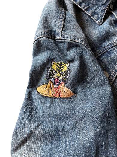 GIGOLÈ RELAB Tiger Mask 1 Denim Jacket