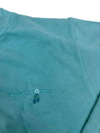 TURQUOISE Acqua felpa girocollo