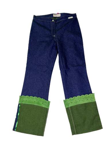 FORNARINA Wait Jeans a zampa lavaggio Green Tea