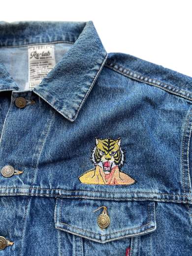 GIGOLÈ RELAB Tiger Mask 0 Denim Jacket