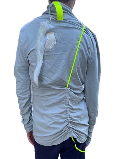 FORNARINA Drawfluo t-shirt a manica lunga futuristica