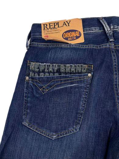 REPLAY MV935B Blue Denim 12 Oz Jeans