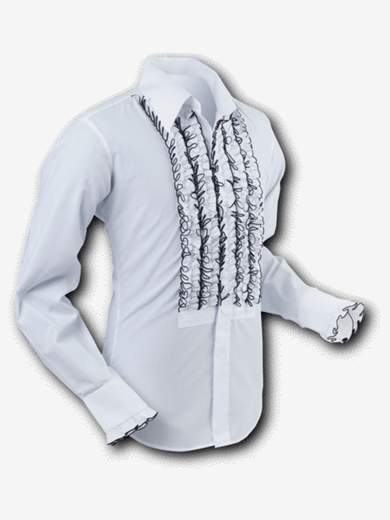 CHENASKI 054 Ruche Camicia con volant