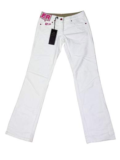 KEJO Velasco Jeans bianchi in flanella