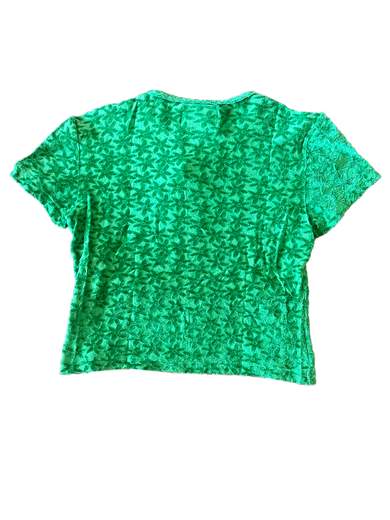 MISS SIXTY Hammer/1 T-Shirt fiorata effetto velluto