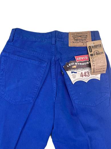 LEVI’S 443 Flare Flat Pleated Over-dyed Jeans
