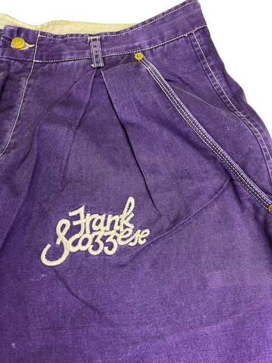 FRANK SCOZZESE Chalego pantaloni anni Ottanta Smiley Face