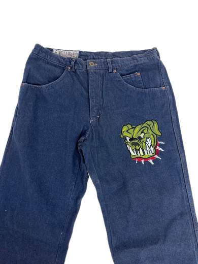 GIGOLÈ RELAB Yellow Bulldog 1 Flares Jeans a zampa