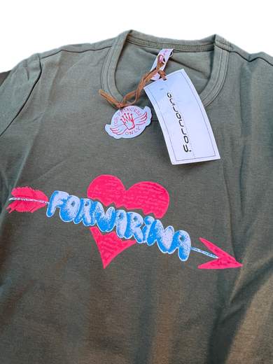 FORNARINA Heart T-Shirt a manica lunga