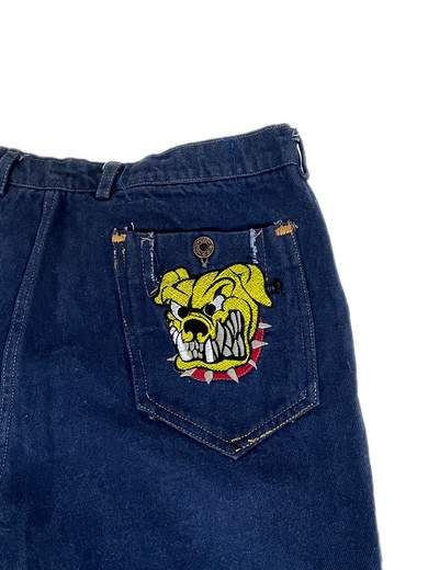 GIGOLÈ RELAB Yellow Bulldog 1 Flares Jeans a zampa