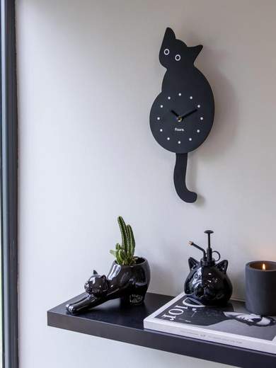 FISURA CLP23102 Orologio gatto nero