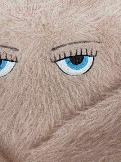 GIGOLÈ ARCHIVE Flurry Eyes maglione peloso con occhi