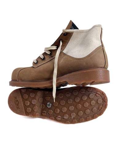 CULT CL885681F18 Scarpe vintage in tela/pelle Steel Toe