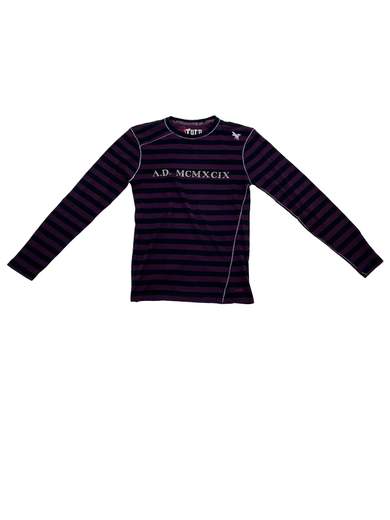 GURU 072GU315205 T-Shirt a righe con manica lunga