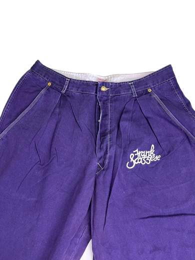 FRANK SCOZZESE Chalego pantaloni anni Ottanta Smiley Face