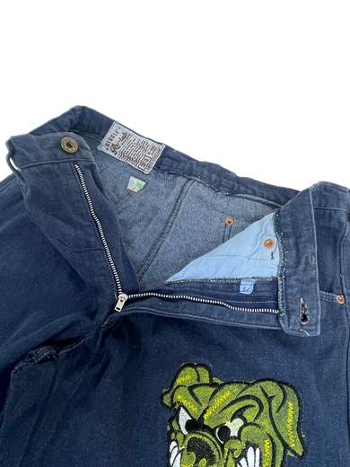 GIGOLÈ RELAB Yellow Bulldog 1 Flares Jeans a zampa