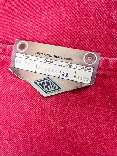 UNLIMITED Valet Wash 11402 Jeans rosso