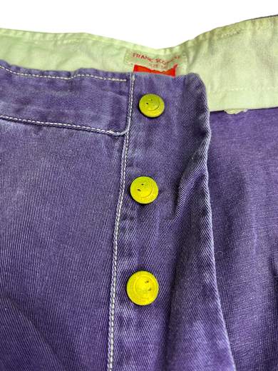 FRANK SCOZZESE Chalego pantaloni anni Ottanta Smiley Face