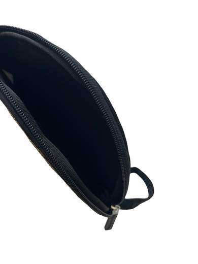 FORNARINA AEFB036 Thinker Black Canvas Bag with Strap 100% Made in Italy