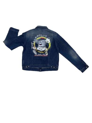 GIGOLÈ RELAB Denim Jacket with Computer/Floppy Disk (Shinjuku 1994)