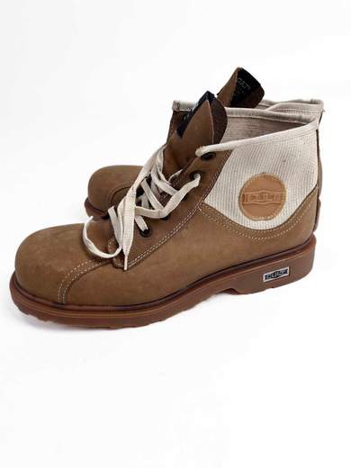 CULT CL885681F18 Scarpe vintage in tela/pelle Steel Toe