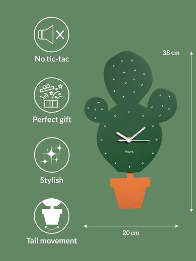FISURA CSH2320012 Cactus Wall Clock