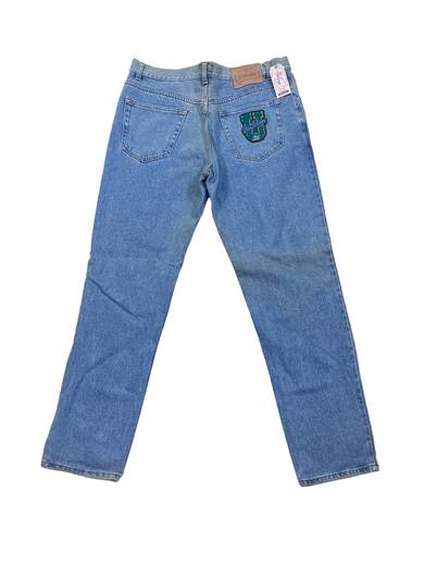 UNIFORM 311 U Jeans with Green Patch with Terry Cloth U