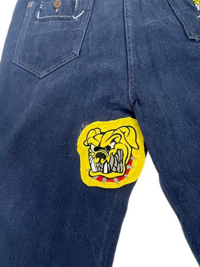 GIGOLÈ RELAB Yellow Bulldog 1 Flares Jeans a zampa