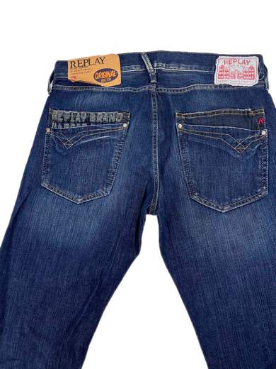 REPLAY MV935B Blue Denim 12 Oz Jeans